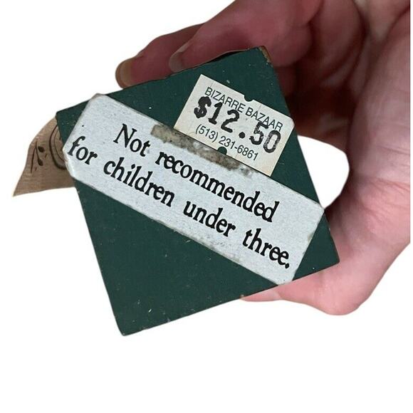 Midwest Importers Rotating Wooden Block Santa 4 Different Views VTG Folk Art - Picture 5 of 7